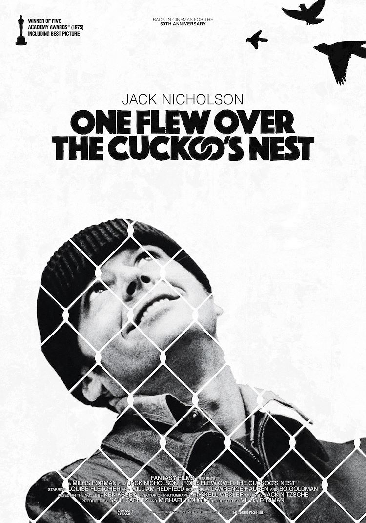 Poster van One Flew Over The Cuckoo's Nest (50th Anniversary)