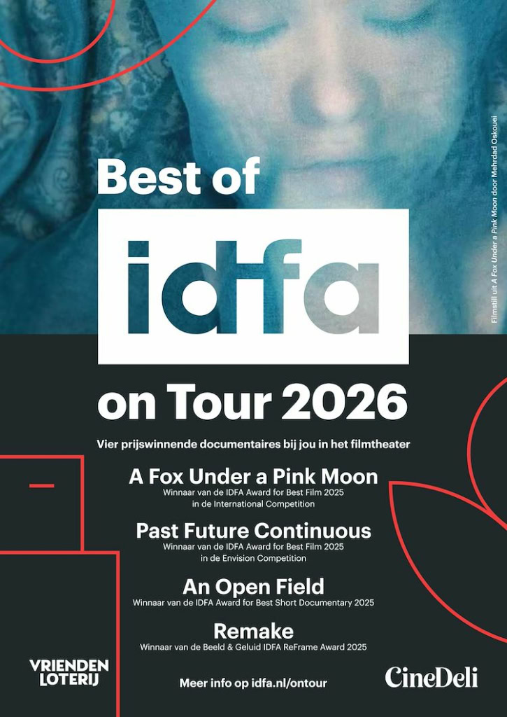 Afbeelding van filmagenda en documentaireprijsvragen bij Cinema Middelburg, met informatie over IDFA-tour 2026 en filmprijzen. Perfect voor een website over bioscopen en filmtheaters.