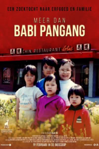 Meer dan Babi Pangang - Filmposter met kinderen voor restaurant, promotie van film over familie en erfgoed, geschikt voor cinema en filmtheater websites.