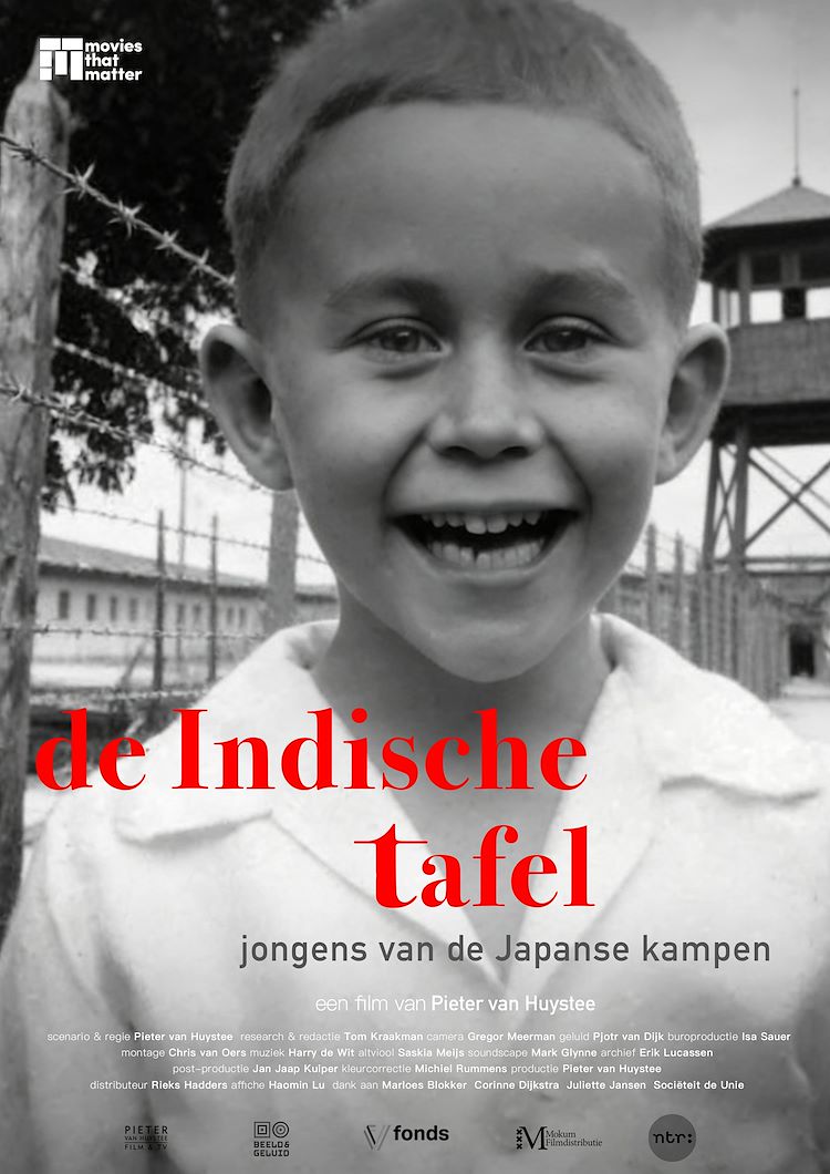 Poster van De Indische tafel, jongens van de Japanse kampen
