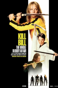 Kill Bill film poster met Uma Thurman en andere hoofdrolspelers.